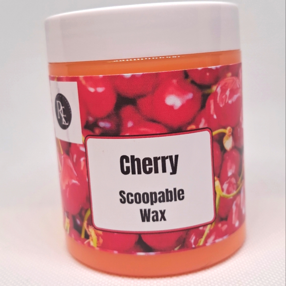 Cherry scoopable wax tart
